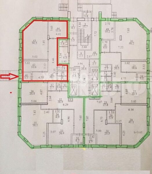 Файл:Вилюйская 3 1 этаж (план).jpg