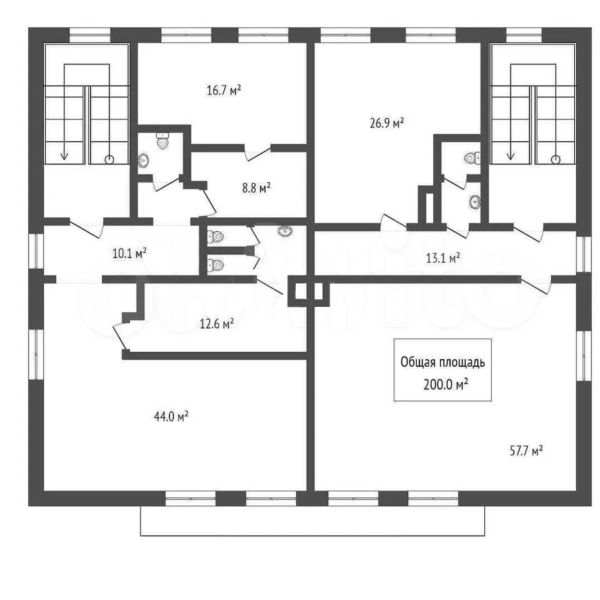 Файл:Станиславского 3-1 план 3 этаж.png